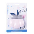 Pet Hair Removal Shell Comb Cat Tickling Massage Comb(Pink)