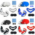 6 PCS/Set For Meta Quest Silicone All-Inclusive Console Controller Cover(Blue)