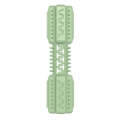 Pet Toy Bone Shaped Molar Stick TPR Gnawing Teeth Cleaning Toy(Avocado Green)