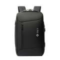 SKV B20430 Men Large Capacity Commute Computer Bag Business Casual Backpack(Black)