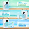 Desktop Spray Humidification Cooler Portable Water Fan(White)