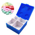 SD-J-406 28 Grids Portable Colorful Compartment Detachable Plastic Building Block Pill Box(As Show)