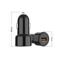 IBD321-Q3 Universal Fireproof Mobile Phone Car Charger, Model: PD 20W