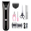 Waterproof Pet Shaver Dog Electric Hair Clipper, Specification: Package 3(Gray)
