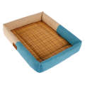 YD-XD03 Summer Pet Breathable Cooler Mat Pet Bed, Size: 40x30cm(Khaki Lake Blue)
