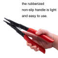 Reinforced Flat Circlip Pliers Flat-mouth Snap Ring Pliers(Red)