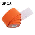 3 PCS Muscle Tape Physiotherapy Sports Tape Basketball Knee Bandage, Size: 2.5cm x 5m(Orange)