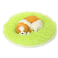 Autumn And Winter Pet Warm Bed Round Pet Pad, Specification: S(Green)