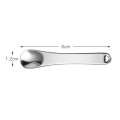 3 PCS Zinc Alloy Cosmetics Spoons Cream Split Spoon(Silver)