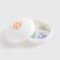 JM062 Convenient Medicine Packaging Box Mini Moisture-proof Sealed Pill Box(Milk White)