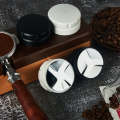 Coffee Grinder Alloy Powder Dispenser Set, Size: A2 53mm 3 Leaf (Black)