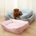 Summer Cold Feeling Dog Cat Kennel Ice Silk Cool Den,Size: S(Pink)