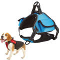 Distributed Load Soft Reflective Pet Chest Strap, Size: M(Blue)