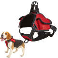 Distributed Load Soft Reflective Pet Chest Strap, Size: L(Red)