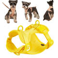 Pet PVC Strap Macaron Color Dog Chest Strap, Size: S(Yellow)