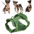 Pet PVC Strap Macaron Color Dog Chest Strap, Size: L(Green)
