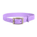 PVC Pet Loop Horsarine Dog Collar, Size: M(Purple)