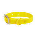 PVC Pet Loop Horsarine Dog Collar, Size: L(Yellow)