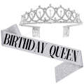 WM-02 Crystal Diamond Birthday Party Wedding Updo Crown, Color: Silver Queen