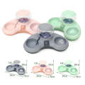 Automatic Drinking Water Feed Double Bowl Anti-overturning Dog Basin, Specification: Pink+Placemat