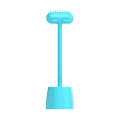Pet Cat and Dog Supplies Long Handle Comb With Base(Blue)