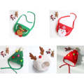 Pet Christmas Hat Saliva Festive Dressing Supplies, Color: Green Hat S