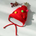 Pet Christmas Hat Saliva Festive Dressing Supplies, Color: Red Hat L