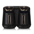 RAF R.109 Household Heating Coffee Pot Portable Office Coffee Tea Maker, EU Plug(Black Gold)
