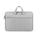 ST01 Large-Capacity Waterproof Shock-Absorbing Laptop Handbag, Size: 13.3 inches(Grey)