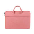 ST01 Large-Capacity Waterproof Shock-Absorbing Laptop Handbag, Size: 13.3 inches(Lady Pink)