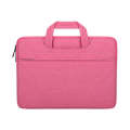 ST01 Large-Capacity Waterproof Shock-Absorbing Laptop Handbag, Size: 15.6 inches(Rose Pink)