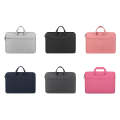 ST01 Large-Capacity Waterproof Shock-Absorbing Laptop Handbag, Size: 15.6 inches(Rose Pink)