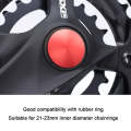 Bicycle Hollow Integrated CNC Aluminum Alloy Crankset Dust Cover, Size: 21-23mm(Red)