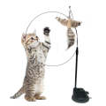 Epoxy Sucker Long Rod Funny Cat Stick Cat Toy, Color: White Cockroach