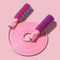 H8010 Weight Bearing Rope Skipping Fitness Equipment(PVC Rope Pink)