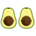 2 PCS Catnip Balls And Avocado Teasing Cat Teeth Cleaning Toy(Gall Fruit)