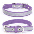 CL181K Pet Soft Reflecting Collar, Size: S(No Iron Sheet Purple)