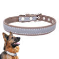 CL181K Pet Soft Reflecting Collar, Size: S(No Iron Sheet Light Brown)