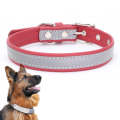 CL181K Pet Soft Reflecting Collar, Size: S(No Iron Sheet Red)