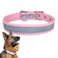 CL181K Pet Soft Reflecting Collar, Size: M(No Iron Sheet Pink)