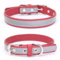 CL181K Pet Soft Reflecting Collar, Size: M(No Iron Sheet Red)