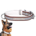 CL181K Pet Soft Reflecting Collar, Size: S(Velvet Bottom Brown)