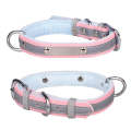 CL181K Pet Soft Reflecting Collar, Size: S(Velvet Bottom Pink)