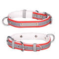 CL181K Pet Soft Reflecting Collar, Size: M(Velvet Bottom Red)
