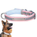 CL181K Pet Soft Reflecting Collar, Size: L(Velvet Bottom Pink)