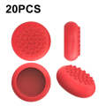 20 PCS Peripheral Button VR Handle Rocker Silicone Protective Cover, For Meta Quest 2(Red)