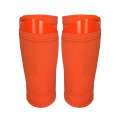 Football Shin Pads + Socks Sports Protective Equipment, Color: Orange (L)