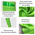 Football Shin Pads + Socks Sports Protective Equipment, Color: Fluorescent Green (L)