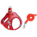 TM050 Pet Chest Strap Vest Type Breathable Reflective Traction Rope XXXS(Red)