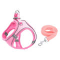 TM050 Pet Chest Strap Vest Type Breathable Reflective Traction Rope XXS(Pink)